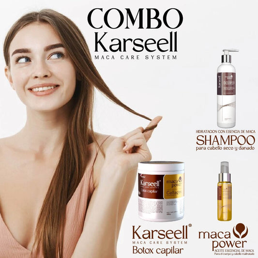 COMBO KARSEELL 3 EN 1 - BOTOX + SHAMPOO + ACEITE DE ARGAN