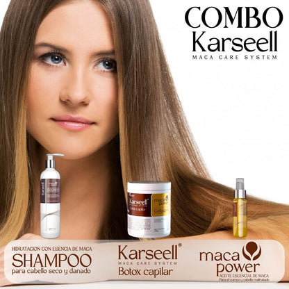 COMBO KARSEELL 3 EN 1 - BOTOX + SHAMPOO + ACEITE DE ARGAN