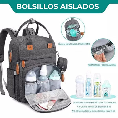 BOLSO CUNA PAÑALERA 3 EN 1